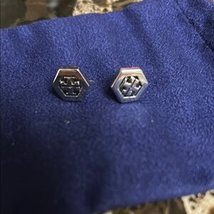 Hexagonal Silver earrings